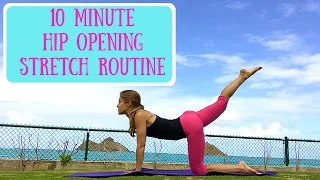 10 Minute Hip Opening Stretches - Yoga and Pilates Workout