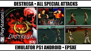 Destrega - All Characters Special Attacks | Best PS1 Games | Emulator PS1 Android