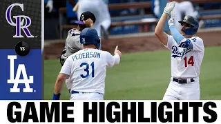 Dodgers hit seven HRs in 11-3 win | Rockies-Dodgers Game Highlights 8/23/20