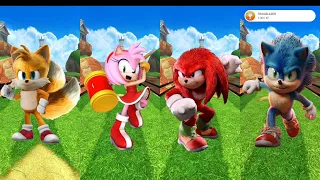 miles prower 🆚 amy rose 🆚 knuckles 🆚 sonic 🎶 Who is the Winner?