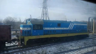 Казахстан из окна поезда. Семей  -  Жана-Семей