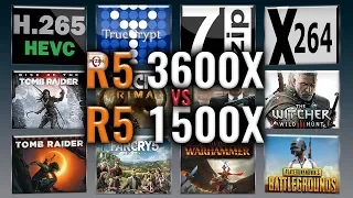 Ryzen 5 3600X vs Ryzen 5 1500X Benchmarks | Test Review | Comparison | Gaming | 13 Tests