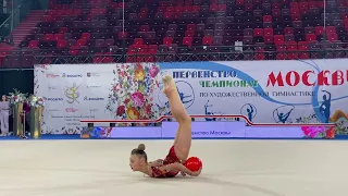 Alisa Medvedeva Ball Junior Moscow Championship 2023