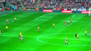 Barnsley 3-2 Oxford United: 2016 Johnstone's Paint Trophy Final: Barnsley free kick