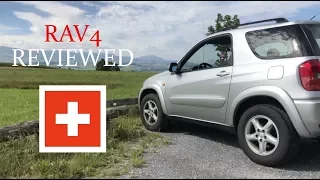 Reviewing a Toyota Rav4 in the Swiss Countryside