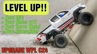 Wpl c24-1 Hilux Revo Level Up To 370 Motor With New Esc, New Metal Servo & New Transmitter!