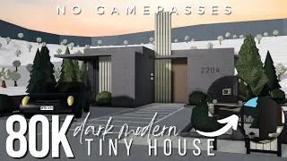 BLOXBURG | NO GAMEPASS Dark Modern Tiny House | 80k | Speedbuild