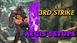 SF3 3rd Strike ~ All My 3RD STRIKE Urien AEGIS SETUPS & Combo’s!!! [Extreme Difficulty]