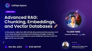 Advanced RAG: Chunking, Embeddings, and Vector Databases 🚀 | LLMOps