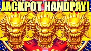 ★JACKPOT HANDPAY!★ TRIPLE DRAGONS!! 🐲 5 DRAGONS RED (JIN CAI HAO YUN) Slot Machine (ARISTOCRAT)