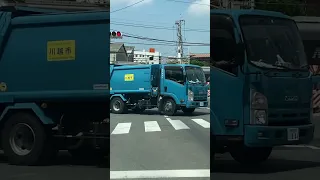 【緊急走行】列車通過後、火災現場に向け緊急走行を再開する川越市消防団第三分団