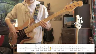 Queen - It's Late (Bass Cover WITH ACCURATE PLAY ALONG TABS)