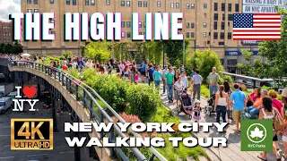 🇺🇸 NYC Walking Tour - Walking The High Line 🌳 New York City, NYC Park Tour [4K HDR/60fps]