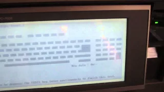 Sharp PC-7000 Startup and diagnostics