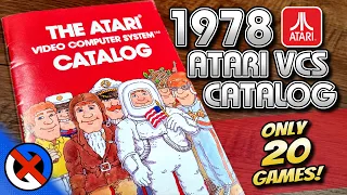 1978 Atari VCS Catalog with ONLY 20 GAMES! - The Early Days of the Atari 2600