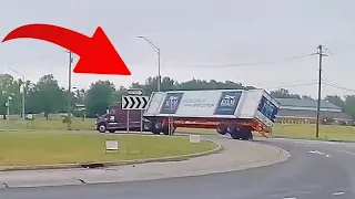 The Truck FLIPPED OVER? New EPIC TRUCK FAILS COMPILATION.