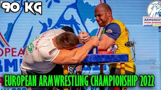 SENIOR MEN 90 kg LEFT HAND - EUROPEAN ARMWRESTLING CHAMPIONSHIP 2022