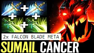 🔥 SUMAIL WTF CANCER BUILD — 2x Falcon Blade 2x Butterfly Late Game Shadow Fiend Dota 2 Pro