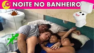 PASSEI UMA NOITE NO BANHEIRO - 100% REAL - BELA BAGUNÇA