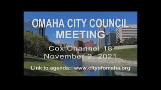 Omaha Nebraska City Council meeting November 2, 2021