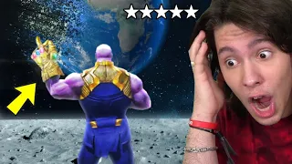 Jogando GTA 5 Com o THANOS NO ESPAÇO!! (Incrível)