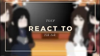 TGCF react to tik tok || SHIP || HuaLian, FenQing // tgcf  Tsumogi☕️ ˚•✭ ˚✧₊≀