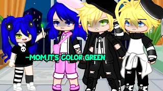 😱 Mãe a cor ficou verde •||• MLB (Adrinette) Meme •||• Gacha Club ✨️