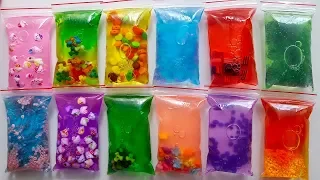 ASMR   Making Mega Crunchy Slime With Funny Bags   Satisfying Slime 120