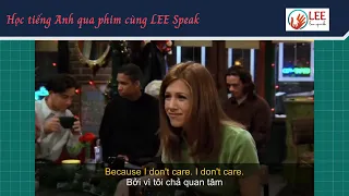 Học tiếng anh qua phim - FRIENDS - I quite | LEE Speak