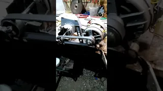 Сгоревшая церкулиционая пила  передолона на двигатель от стиралки.