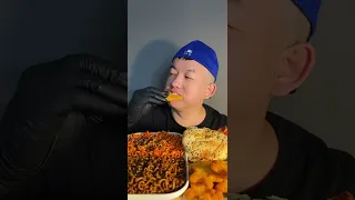 ASMR FEAST Cheesy Hash Browns, Spam & Triple Cheeseburgers Mukbang 먹방 (No Talking) Eating Sounds