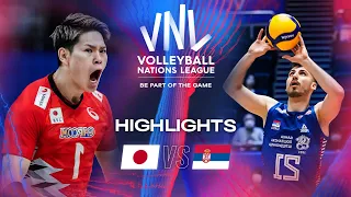 🇯🇵 JPN vs. 🇷🇸SRB - Highlights | Week 1 | Men's VNL 2024