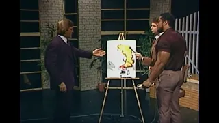 Paul Orndorff challenges Tony Atlas to a posedown - Tuesday Night Titans - 11/27/1984 - WWF