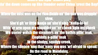 "Mandalay" by Rudyard Kipling