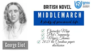 MIDDLEMARCH | GEORGE ELIOT | MEG 3 | BRITISH NOVEL | CHARACTER MAP + PLOT SUMMARY + MAJOR THEMES