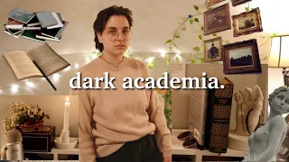 i made my room dark academia (& struggled)