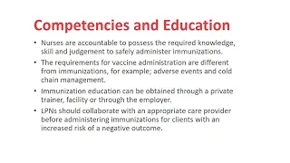 Immunizations Practice Guideline