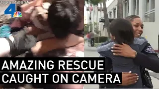 Heart-Stopping Bodycam Video Shows Officers Save Choking Boy | NBCLA