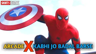 Spider-Man attitude WhatsApp status🔥|| Arcade X Kabhi jo badal barse #shorts