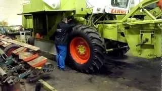 CLAAS Dominator 68S (Video 06). Inspection before shipment.