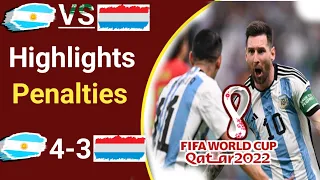 Argentina vs Netherlands Penalties & Highlights Winning Moment Argentina FIFA World Cup 2022 Qatar