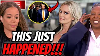 Whoopi 'The View' Host FREAKS OUT On Sunny Hostin For Agreeing With Trump & Not Stormy Daniels LIVE