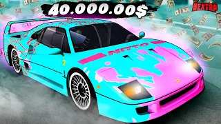 ОЧЕНЬ ДОРОГОЙ ТЮНИНГ ЭКСКЛЮЗИВНОЙ FERRARI F40 В Next RP!