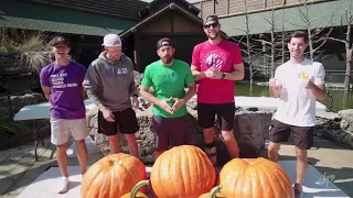 'Tis the season for a GIANT Pumpkin Carving Contest! 🎃 Who do you think won??