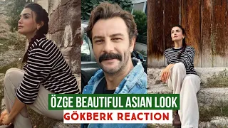 Özge yagiz Beautiful Asian Look !Gökberk demirci Reaction