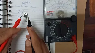 How to test SCR Thyristor with Analog Multimeter