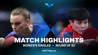 Sarah De Nutte vs Cheng I-Ching | WS | WTT Contender Muscat 2022 (R32)