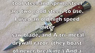 How to make your own Stiletto Switchblade.