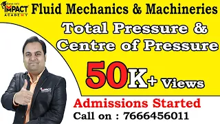 Total Pressure & Centre of Pressure | Fluid Mechanics & Machineries #freeengineering #zafarsir #imp