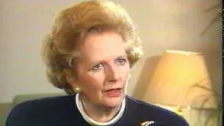 Margaret Thatcher talking with Mikhail Gorbachev about Nuclear Weapons